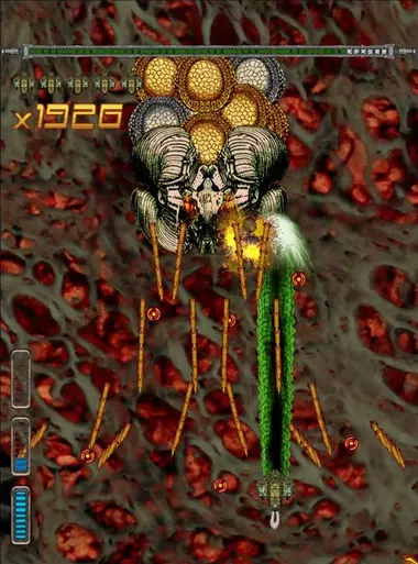 Gameplay screenshot: organic level